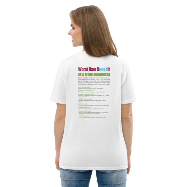 Worst Ham Uneedit T-Shirt Woman Back