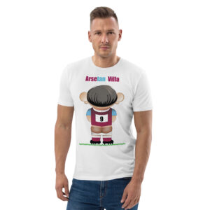Arsetan Villa Funny Football Unisex Organic Cotton T-Shirt