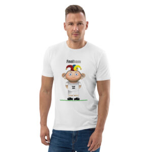 Foolham Funny Football Unisex Organic Cotton T-Shirt