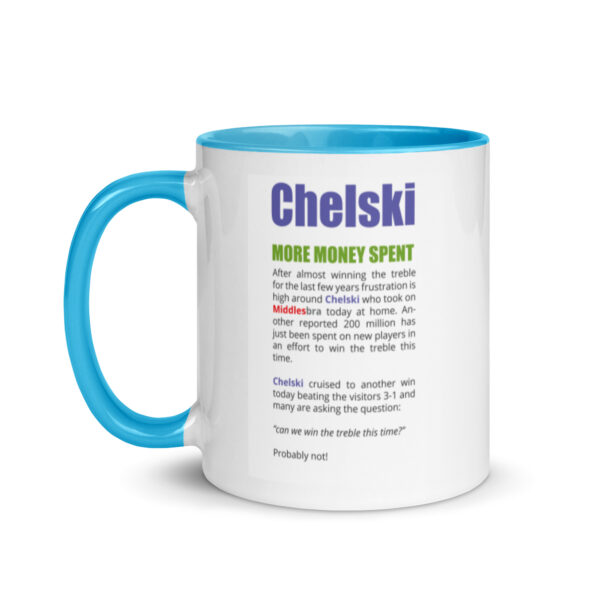 Chelski Funny Football Mug With Color Inside - Image 3
