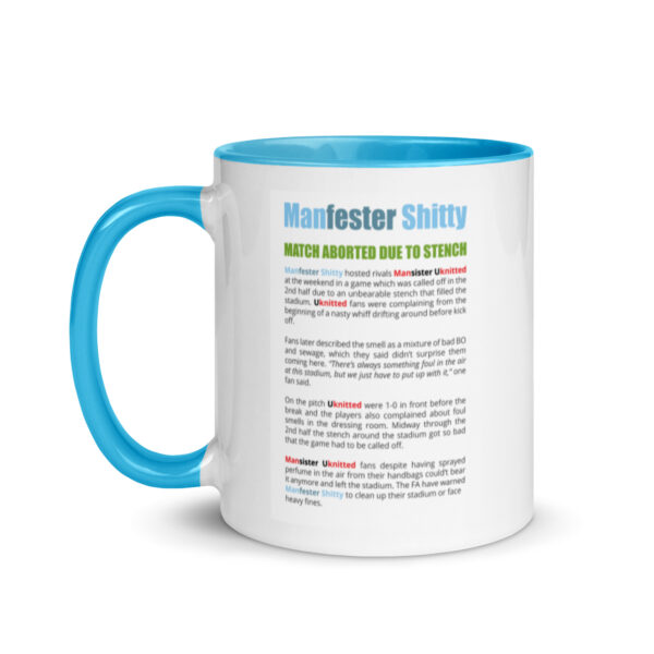 Manfester Shitty Funny Football Mug With Color Inside - Image 3
