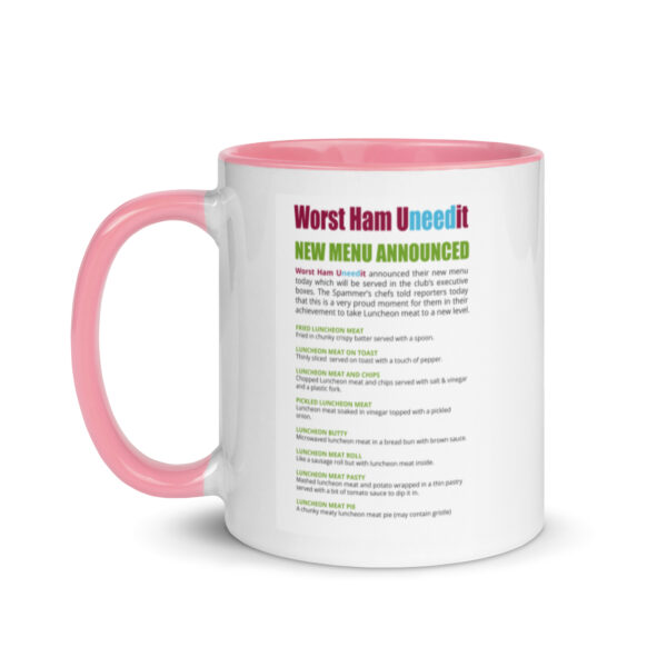 Worst Ham Uneedit Funny Football Mug With Color Inside - Image 3