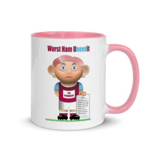 Worst Ham Uneedit Funny Football Mug With Color Inside