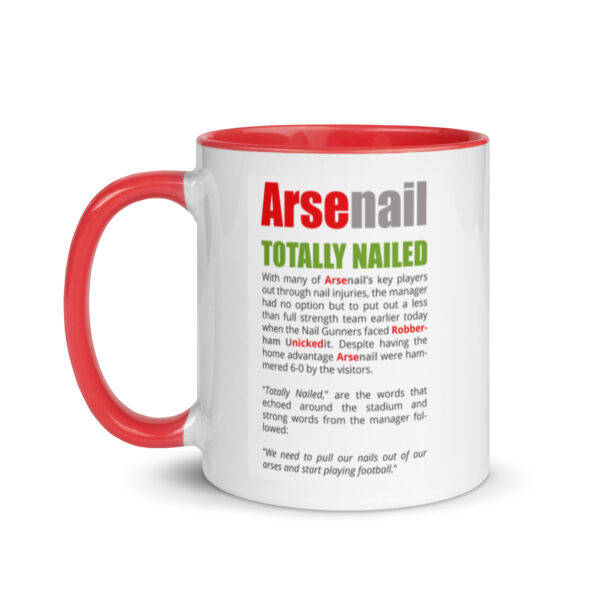 Arsenail Funny Football Mug With Color Inside - Image 3