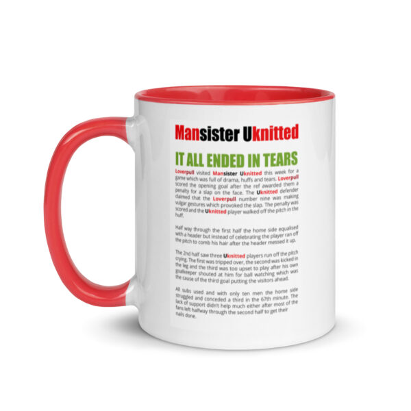 Mansister Unknitted Funny Football Mug With Colour Inside - Image 3
