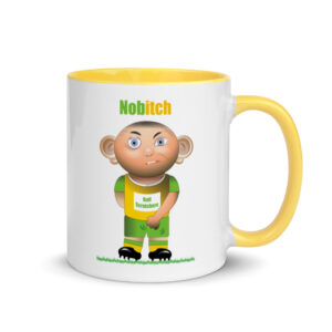Nobitch Funny Football Mug With Colour Inside