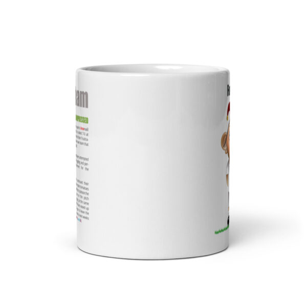 Foolham Funny Football White Glossy Mug - Image 3