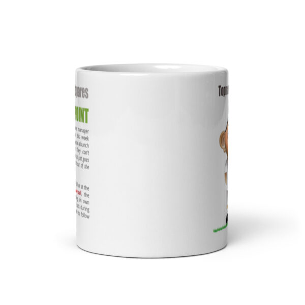 Topman Hatspares Funny Football White Glossy Mug - Image 3