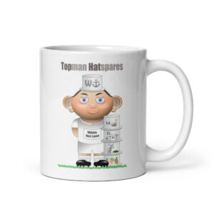 Topman Hatspares Funny Football White Glossy Mug