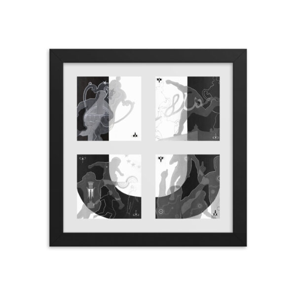 The Letter 'U' Framed Poster From NUFC Collection "Ups & Downs" - Image 2