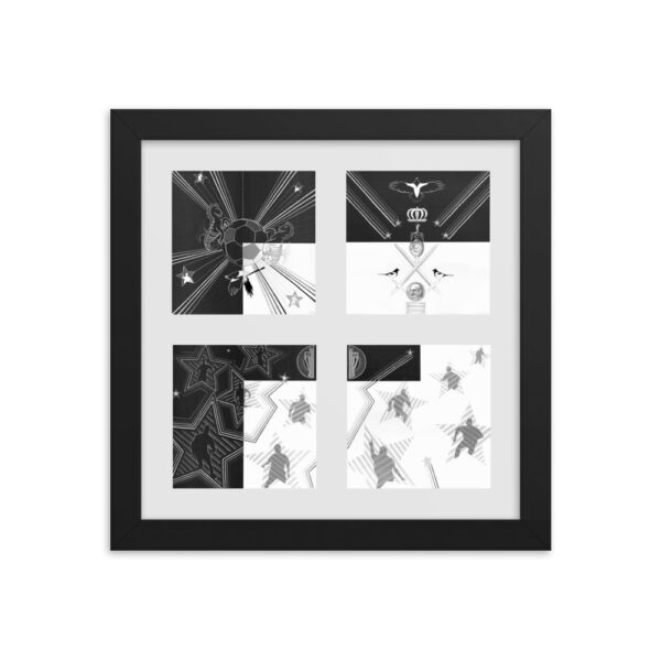 The Letter 'F' Framed Poster From NUFC Collection "Shooting Stars" - Image 2