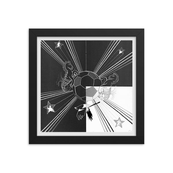 The NUFC Collection Framed Poster (F1) Hanging on - Image 2