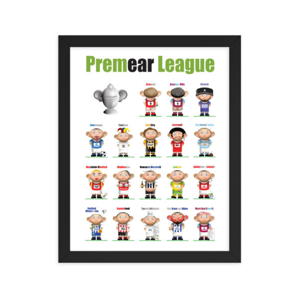 Premear League Funny Football Framed poster - Image 3