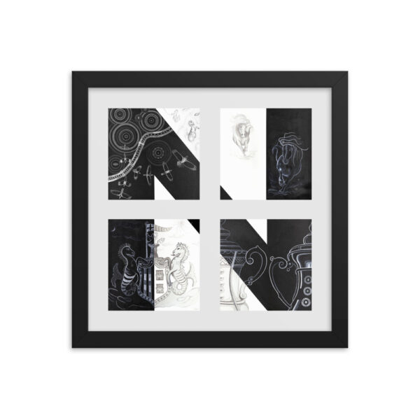 The Letter 'N' Framed Poster From NUFC Collection - Image 3