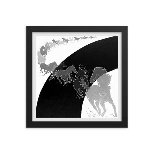 The NUFC Collection Framed Poster (C1) Falling Behind the Pack - Image 3