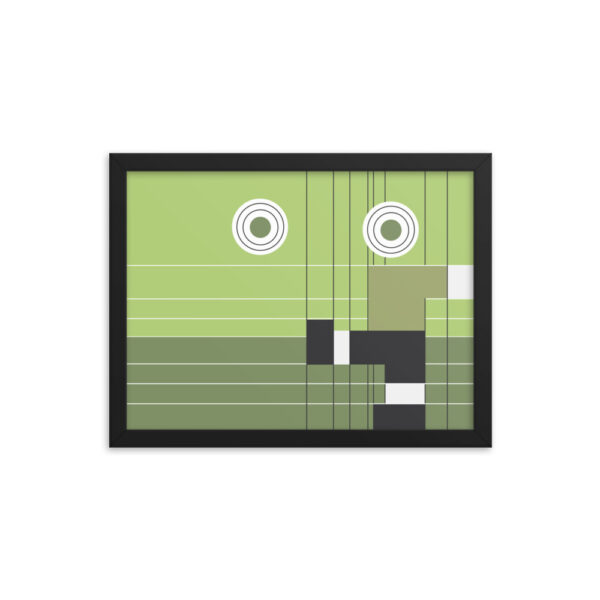 Abstract Football Framed Poster “The Kick” - Image 2