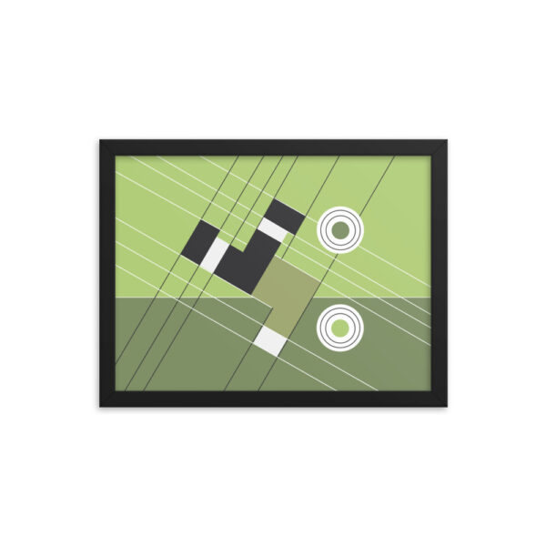 Abstract Football Framed Poster “The Overhead Kick" - Image 2