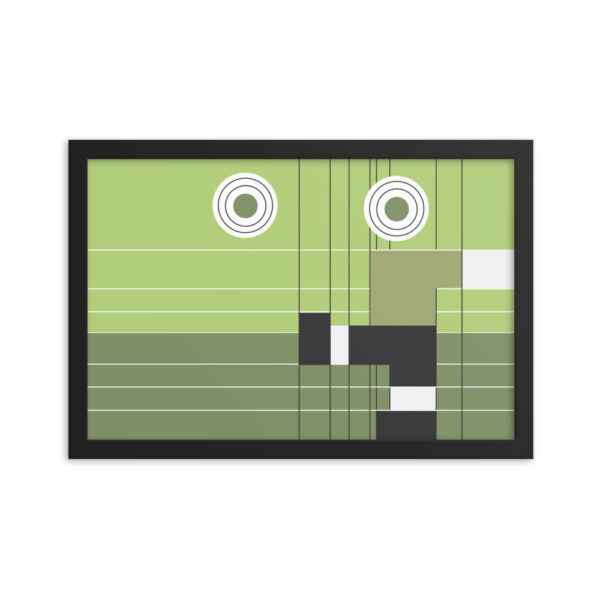 Abstract Football Framed Poster “The Kick” - Image 3