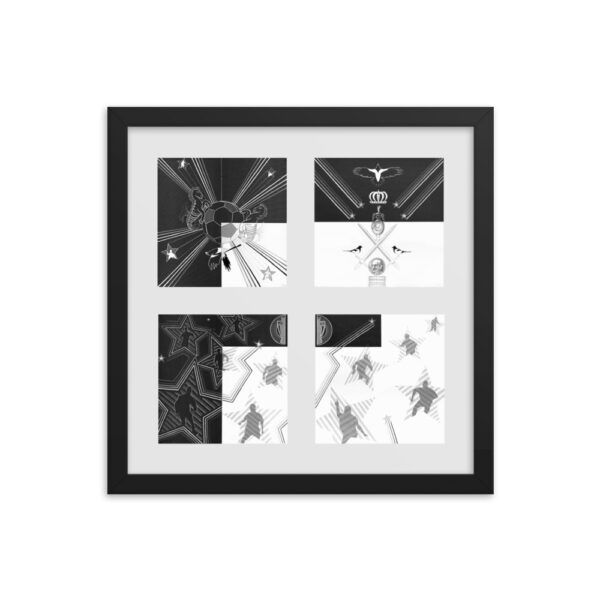 The Letter 'F' Framed Poster From NUFC Collection "Shooting Stars" - Image 4