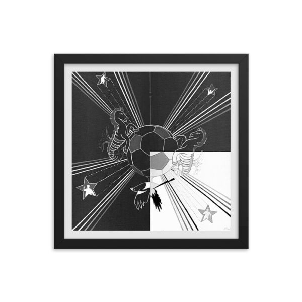 The NUFC Collection Framed Poster (F1) Hanging on - Image 4