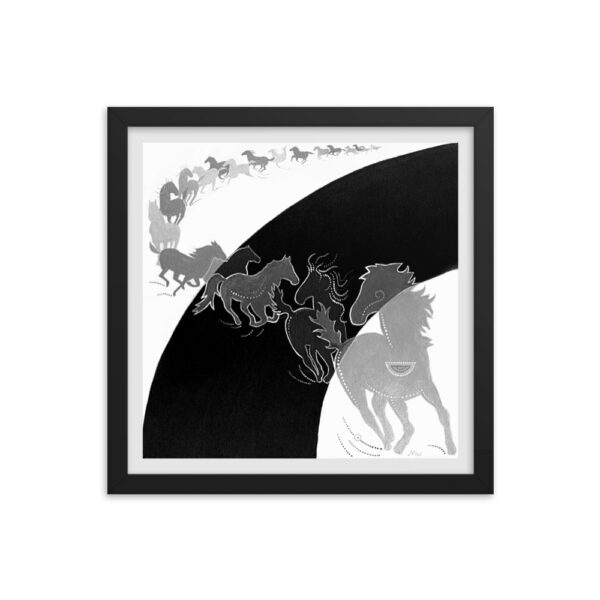 The NUFC Collection Framed Poster (C1) Falling Behind the Pack - Image 4
