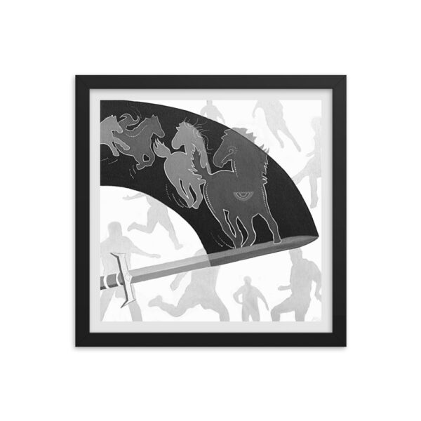 The NUFC Collection Framed Poster (C2) Back with the Leading Pack - Image 4