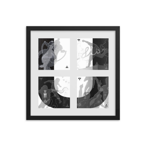 The Letter 'U' Framed Poster From NUFC Collection "Ups & Downs" - Image 5