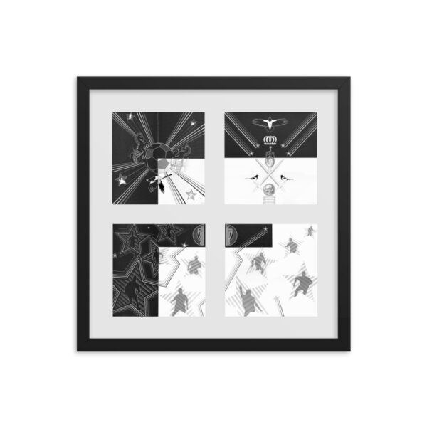 The Letter 'F' Framed Poster From NUFC Collection "Shooting Stars" - Image 5