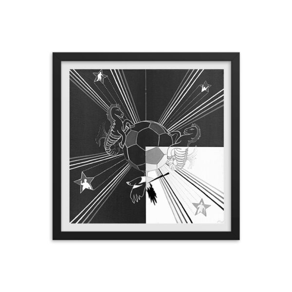 The NUFC Collection Framed Poster (F1) Hanging on - Image 5