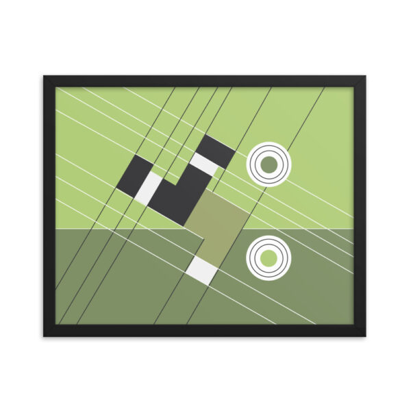 Abstract Football Framed Poster “The Overhead Kick" - Image 4