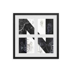 The Letter 'N' Framed Poster From NUFC Collection