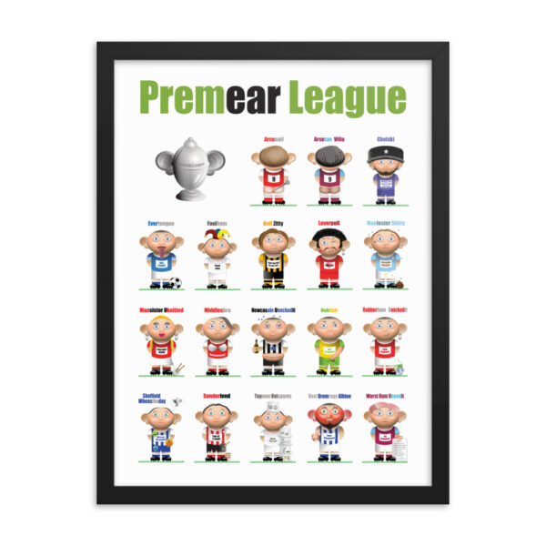 Premear League Funny Football Framed poster - Image 5