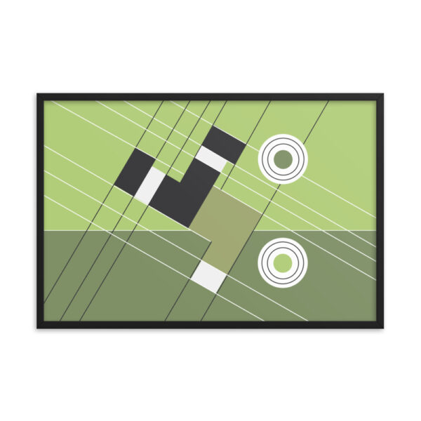 Abstract Football Framed Poster “The Overhead Kick" - Image 6