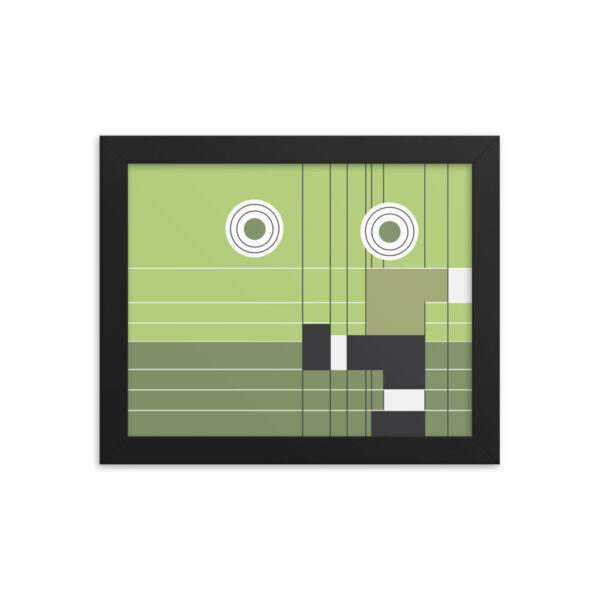 Abstract Football Framed Poster “The Kick”