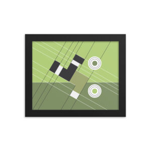 Abstract Football Framed Poster “The Overhead Kick"