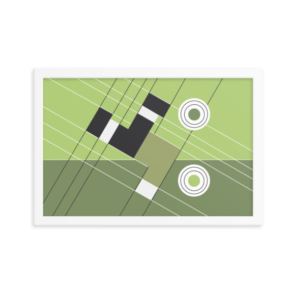 Abstract Football Framed Poster “The Overhead Kick" - Image 9