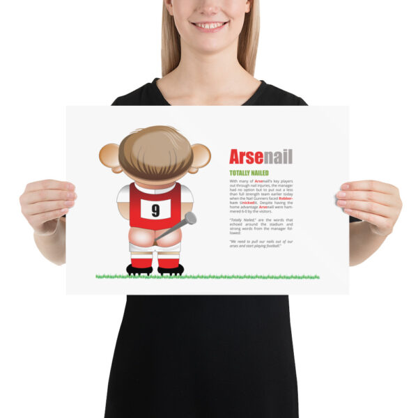 Arsenail Funny Football Poster - Image 2