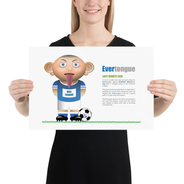 Evertongue Funny Football  Poster - Image 2