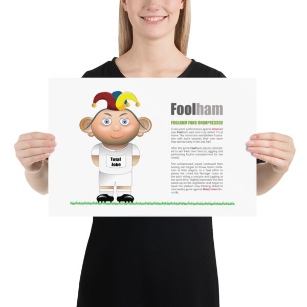 Foolham Funny Football Poster - Image 2