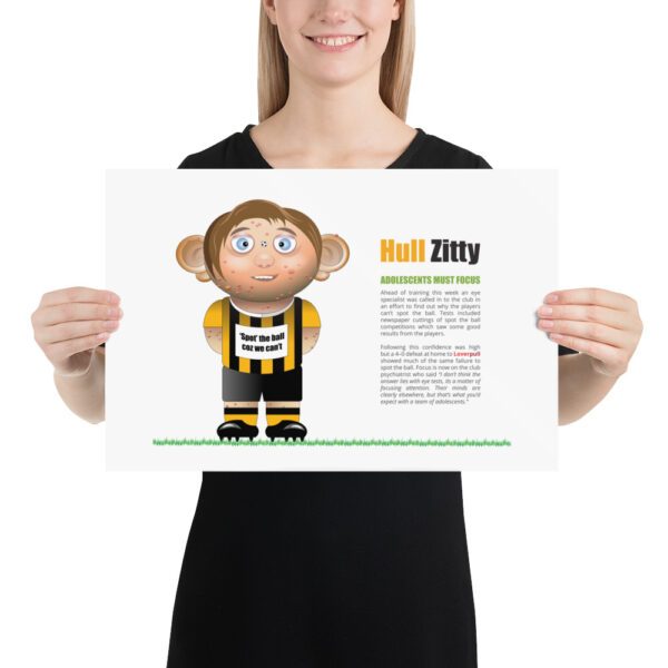 Hull Zitty Funny Football Poster - Image 2