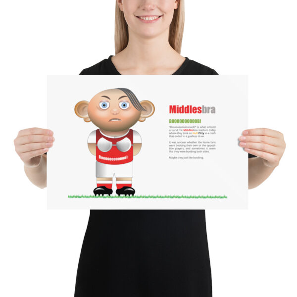 Middlesbra Funny Football Poster - Image 2