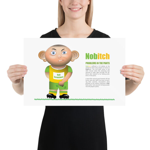 Nobitch Funny Football Poster - Image 2