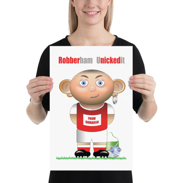Robberham Unickedit Funny Football Poster - Image 2
