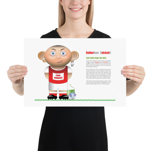 Robberham Unickedit Funny Football Poster - Image 2