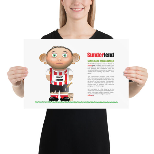 Sunderlend Funny Football Poster - Image 2