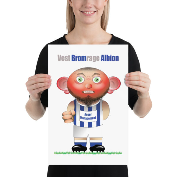 Vest Bromrage Albion Funny Football Poster - Image 2