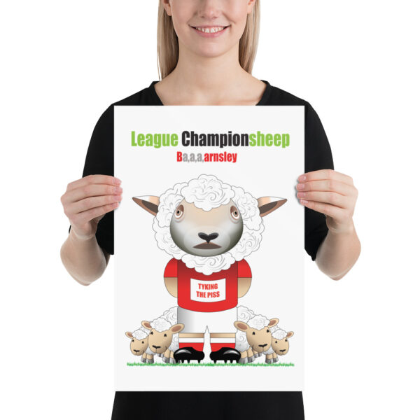 Ba,a,a,arnsley Funny Football Poster - Image 2