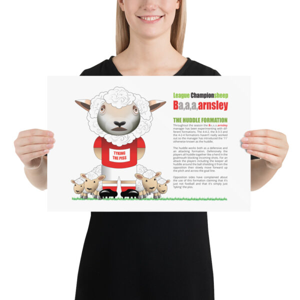 Ba,a,a,arnsley Funny Football Poster - Image 2