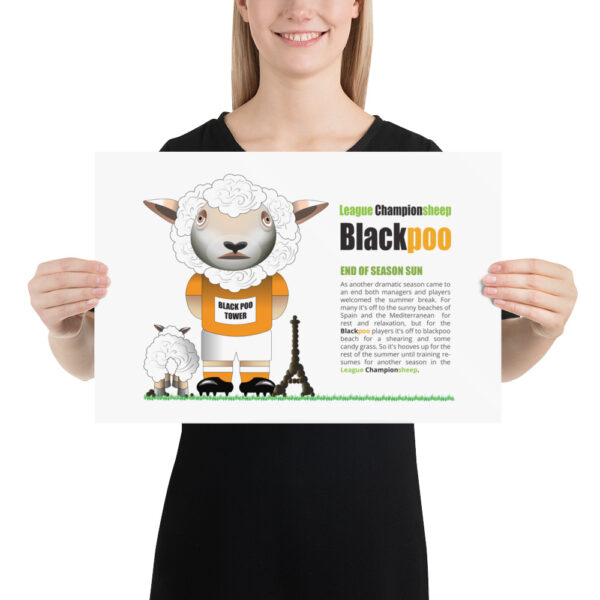 Blackpoo Funny Football Poster - Image 2