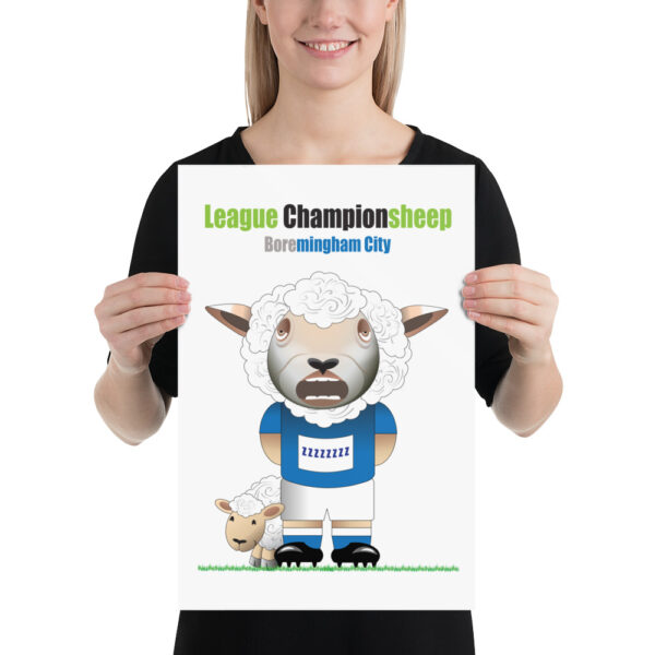 Boremingham City Funny Football Poster - Image 2
